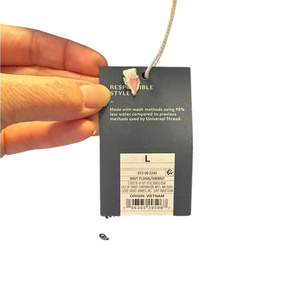 Universal Thread Navy Floral Mini Dress size Large NWT - Picture 5 of 5